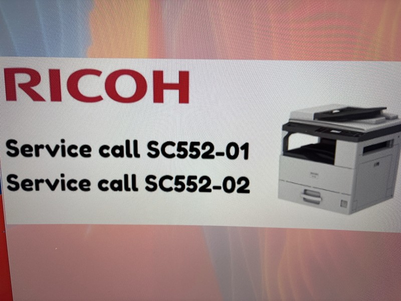 Résoudre le code erreur Ricoh SC552 SC553 rapidement avec maintenance photocopieur à Marseille