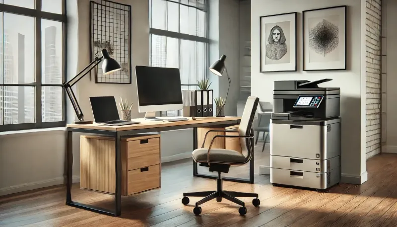 bureau moderne avec mfp A3 